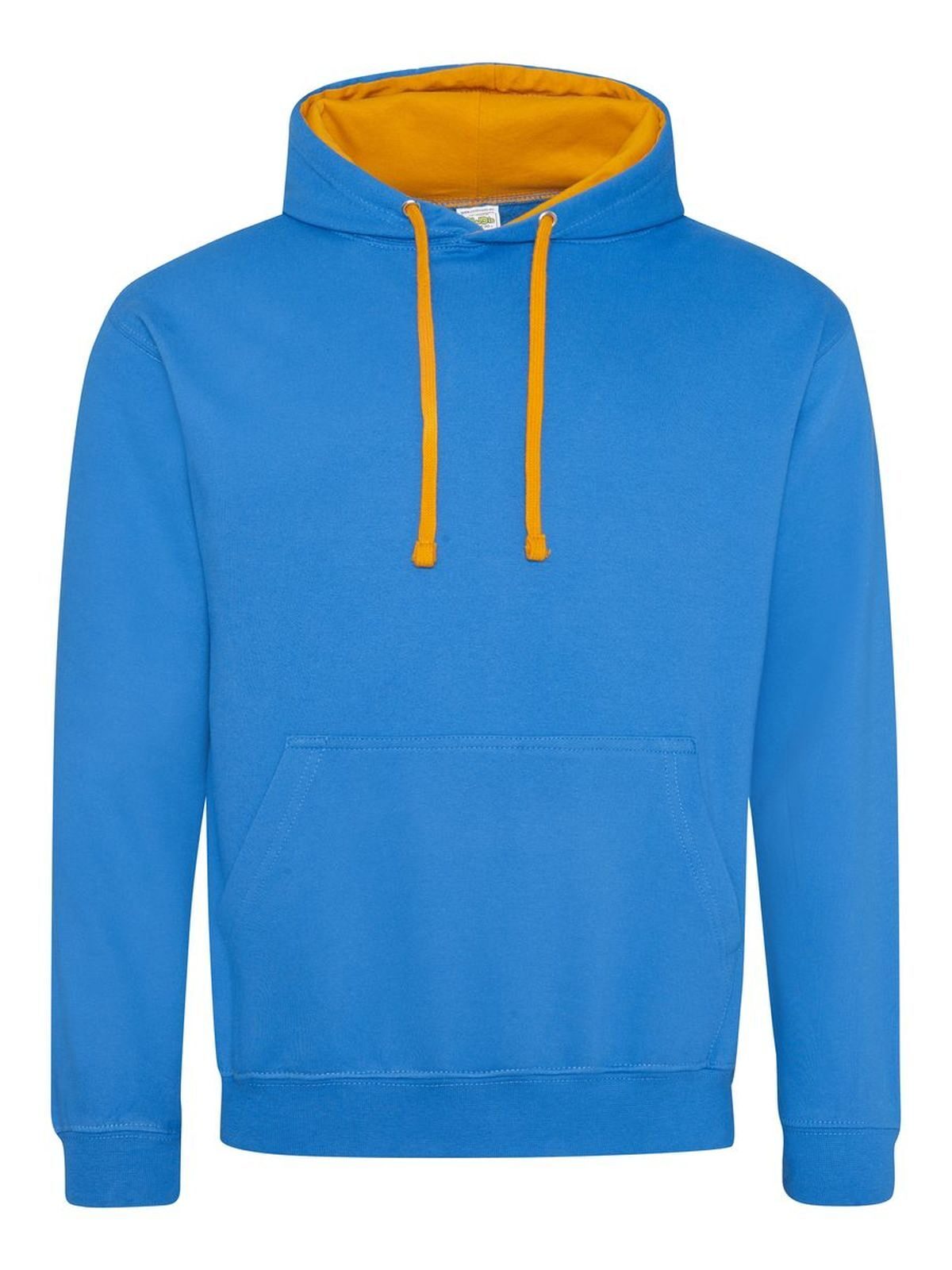 Varsity Hoodie - Sapphire blue/orange crush