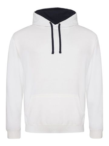 Sweat Hoody bicolore - ARW-FNA - Arctic White-French Navy