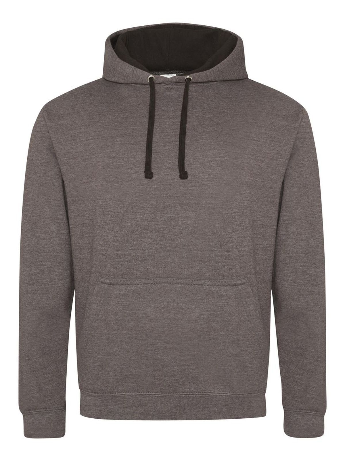 Varsity Hoodie - CHA - Charcoal-Jet Black