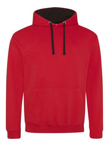 Sweat Hoody bicolore - FIR-JBL - Fire Red-Jet Black