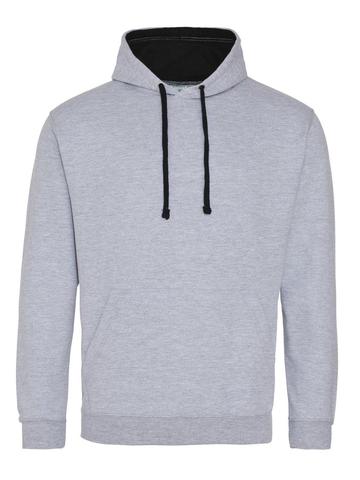 Sweat Hoody bicolore - HGR-JBL - Heather Grey-Jet Black