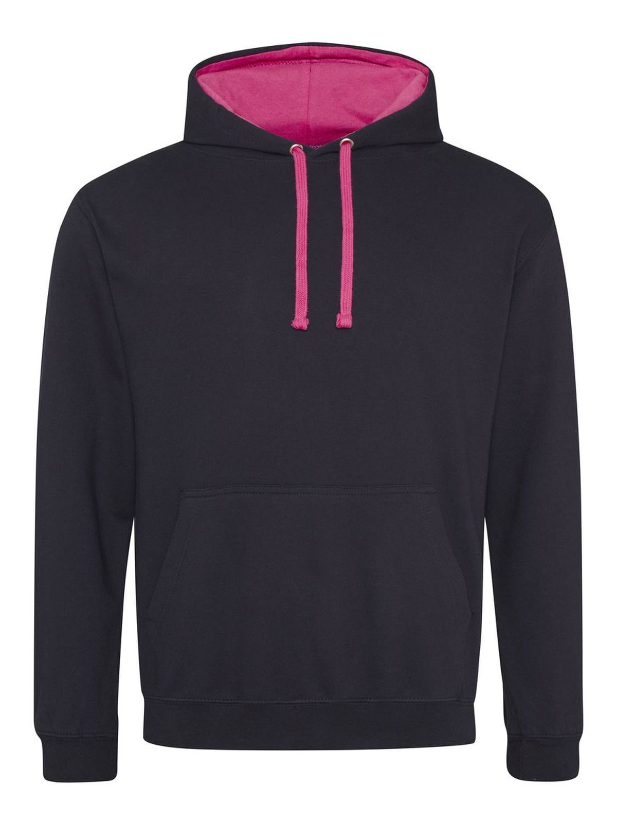 Varsity Hoodie - JBL - Jet Black-Hot Pink