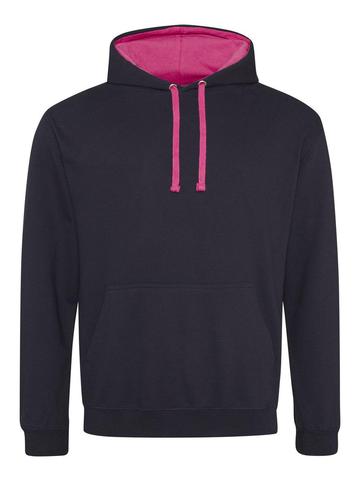 Sweat Hoody bicolore - JBL-HPK - Jet Black-Hot Pink