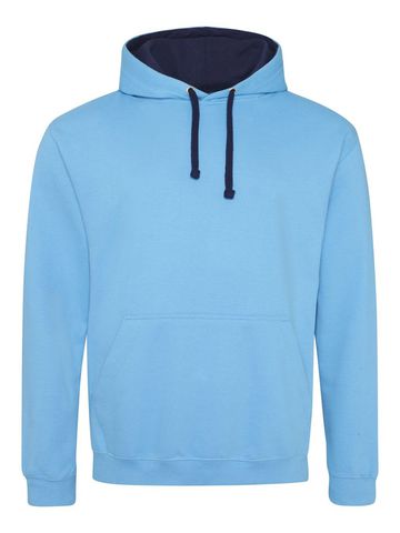 Sweat Hoody bicolore - HWB-OXN - Hawaiian Blue-Oxford Navy