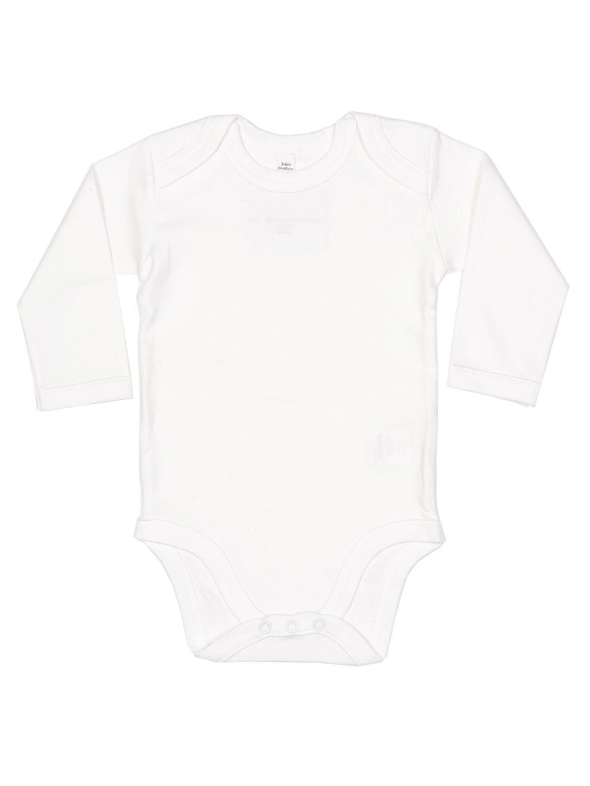 Baby Long Sleeve Bodysuit - WH - White
