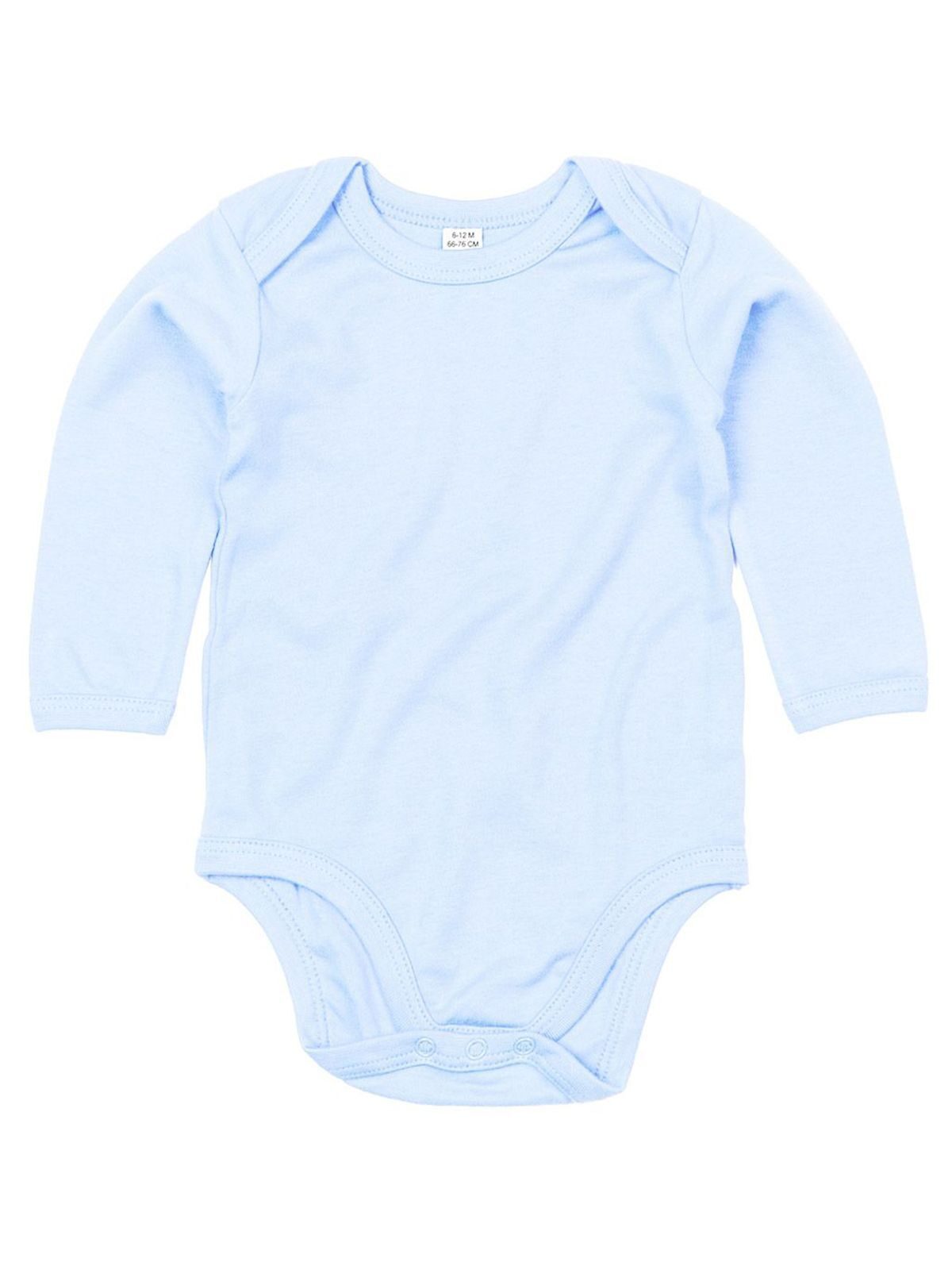 Baby Long Sleeve Bodysuit - DB - Dusty Blue