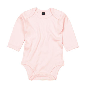 Organic Baby Long Sleeve Bodysuit - 417 - POWDER PINK