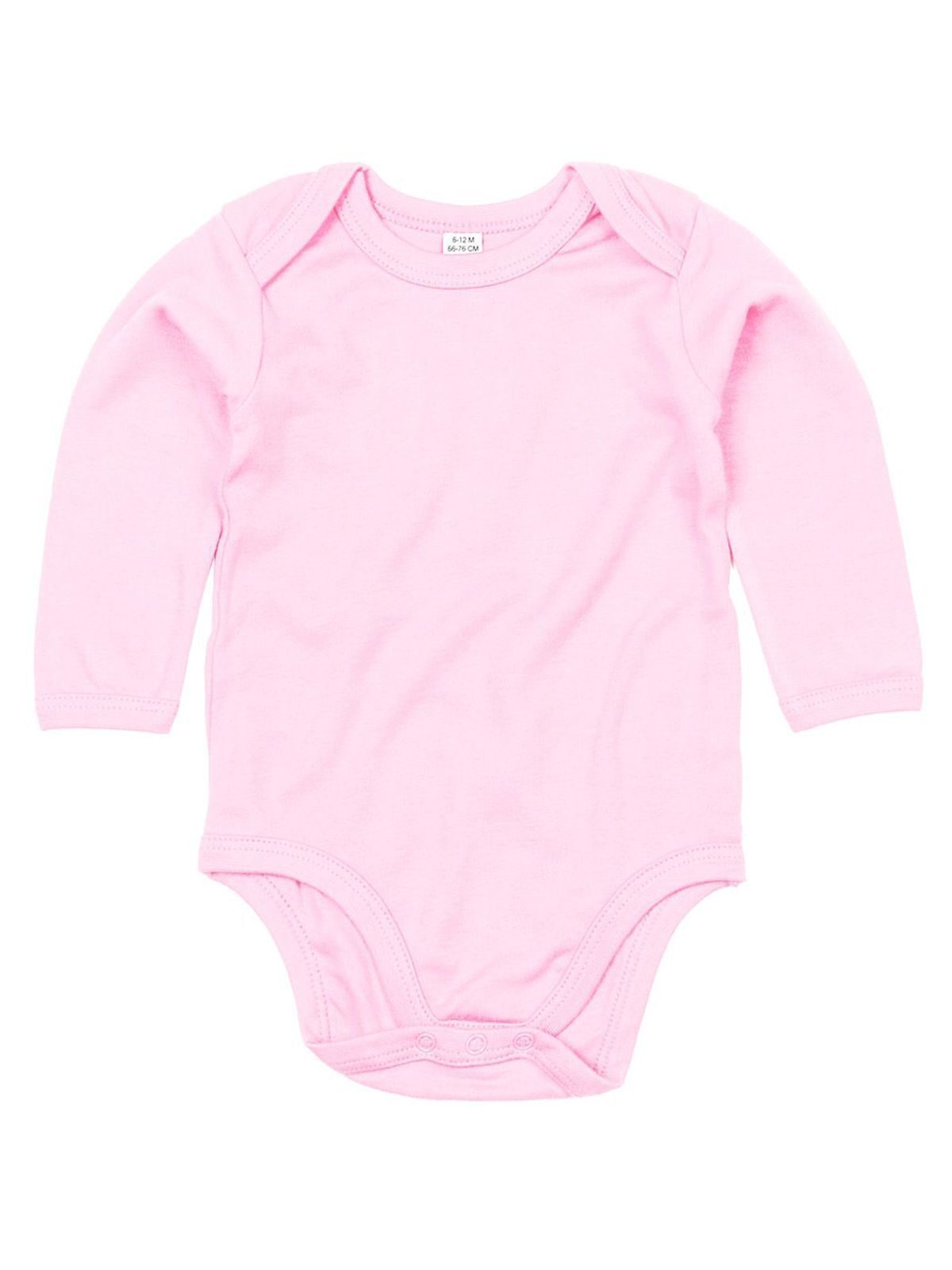 Baby Long Sleeve Bodysuit - 417 - Powder Pink