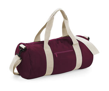 Original Barrel Bag - 461 - BURGUNDY-OFF WHITE