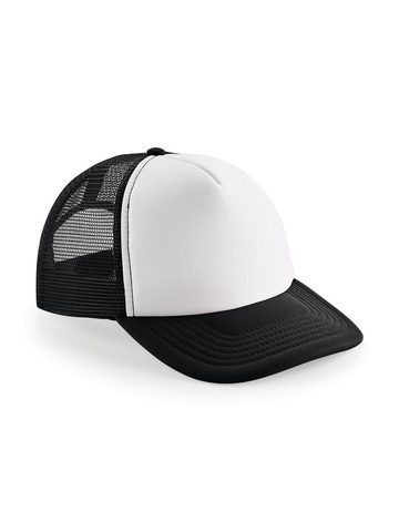 Vintage Snapback Trucker - BLACK-WHITE