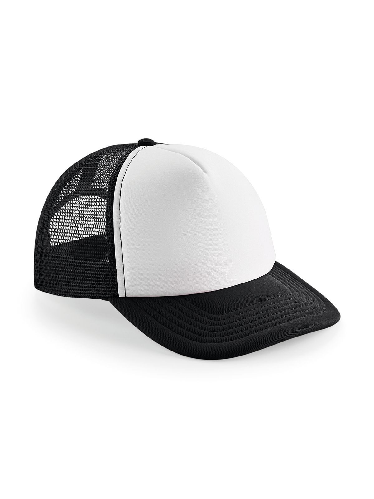 Vintage Snapback Trucker Cap - Black/white
