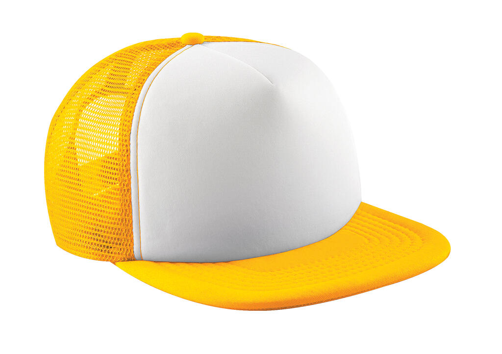 Vintage Snapback Trucker Cap - Sunflower/White