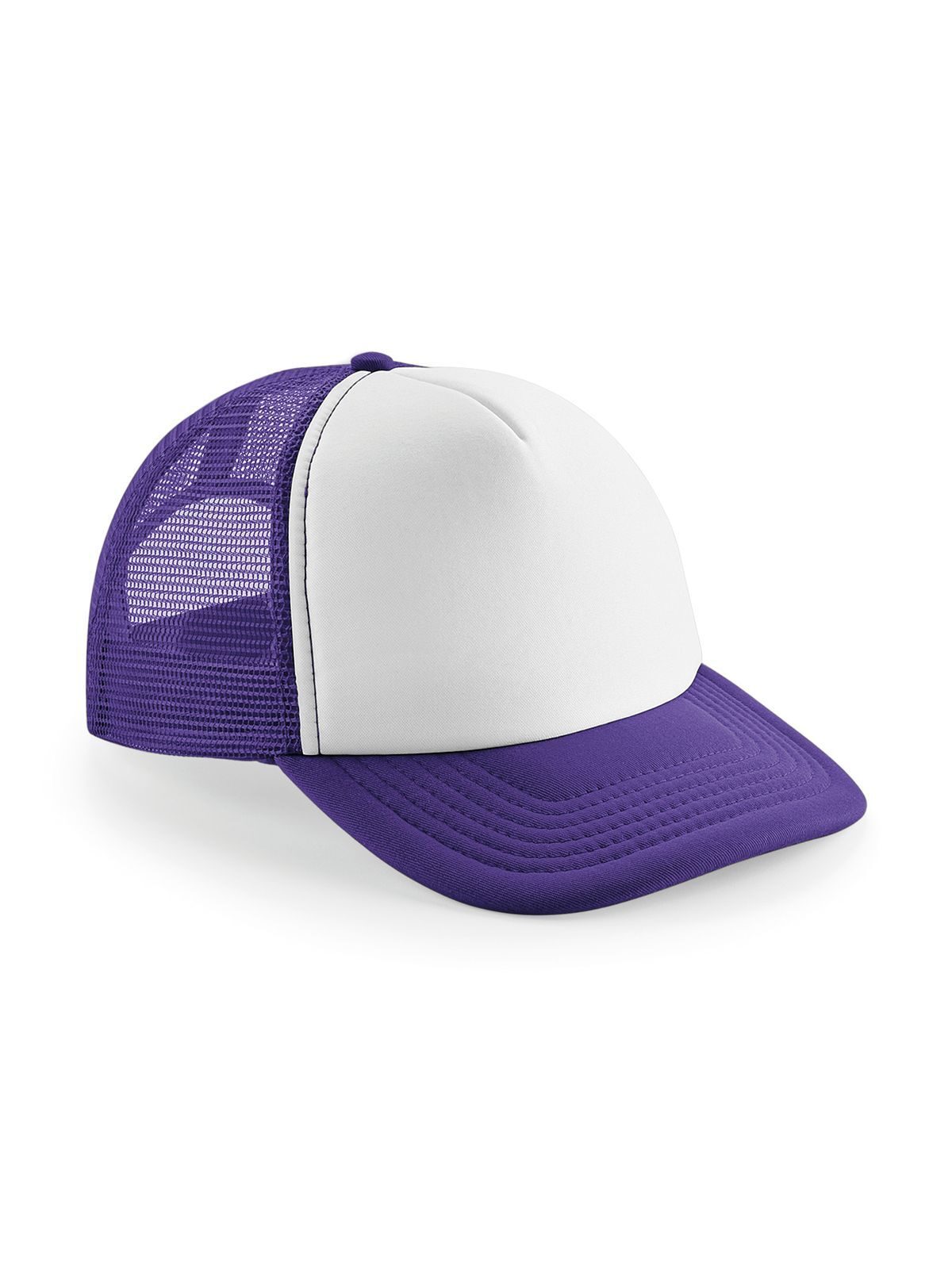 Vintage Snapback Trucker Cap - Purple/white