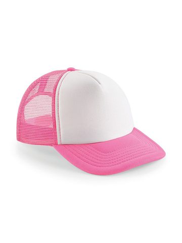 Vintage Snapback Trucker - FLUORESCENT PINK-WHITE