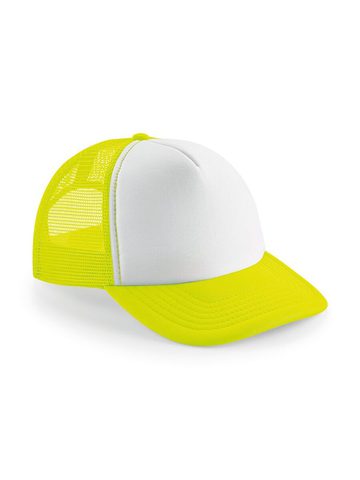Vintage Snapback Trucker - FLUORESCENT YELLOW-WHITE