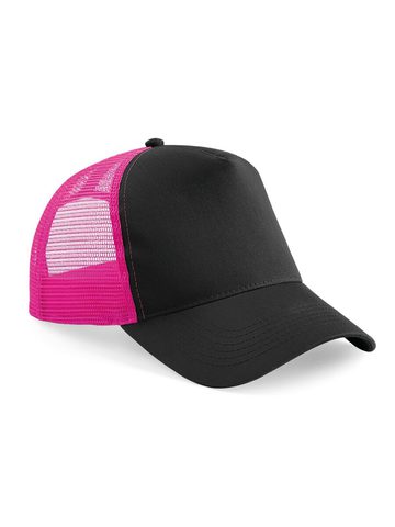 Snapback Trucker - BLACK-FUCHSIA