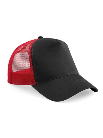 Snapback Trucker - BLACK-CLASSIC RED