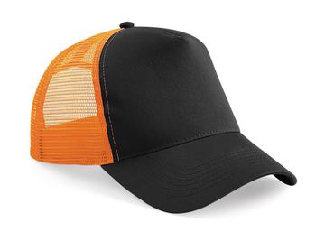 Snapback Trucker - BLACK-ORANGE