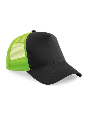 Snapback Trucker - BLACK-LIME GREEN