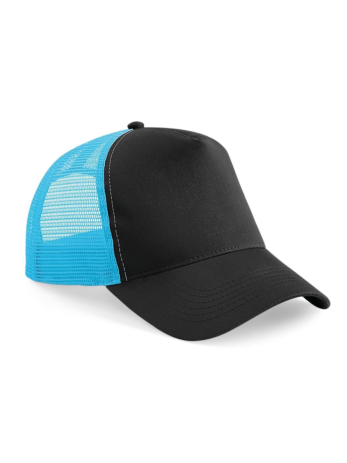 Snapback Trucker - Black/surf blue