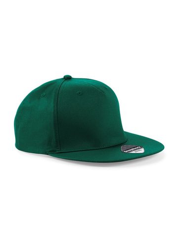 5 panel Snapback Rapper Cap - BOTTLE GREEN