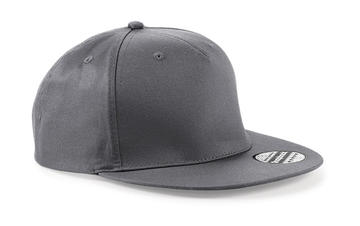 5 panel Snapback Rapper Cap - CHARCOAL