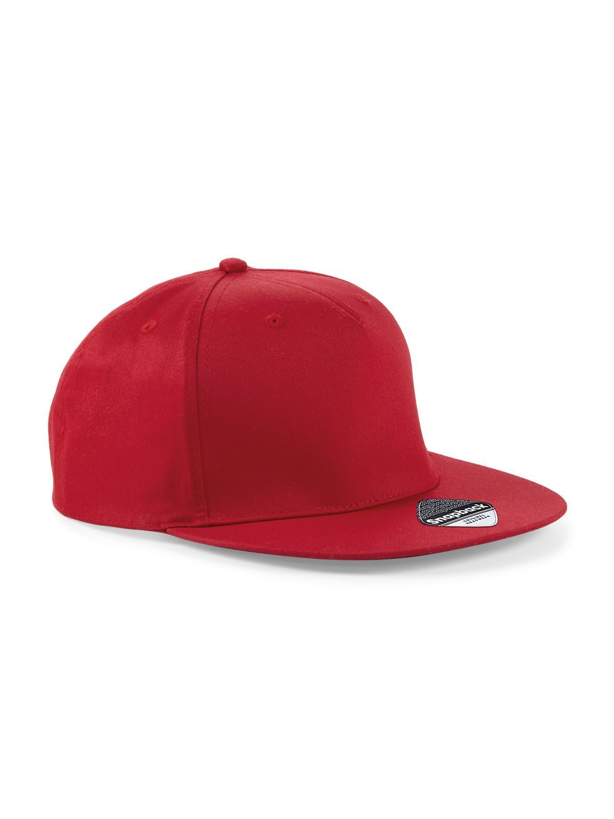 5 Panel Snapback Rapper Cap - classic Red