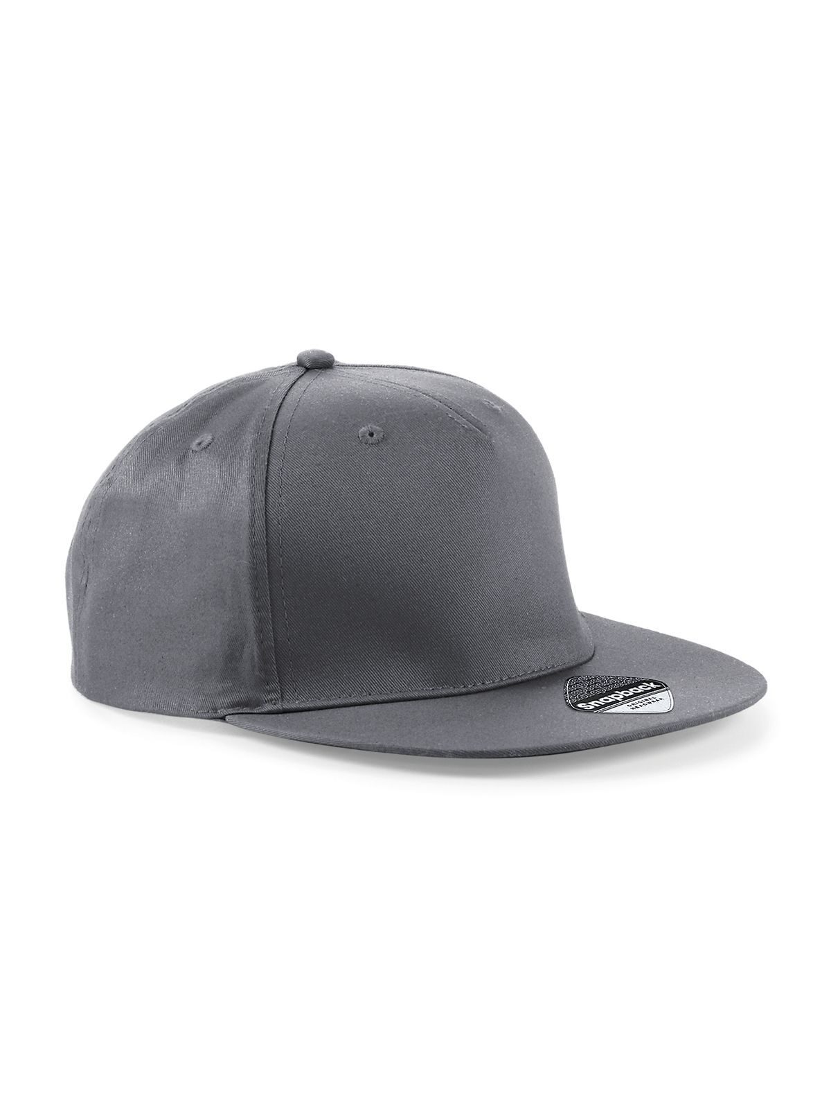 5 Panel Snapback Rapper Cap - graphite grey