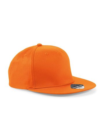 5 panel Snapback Rapper Cap - ORANGE