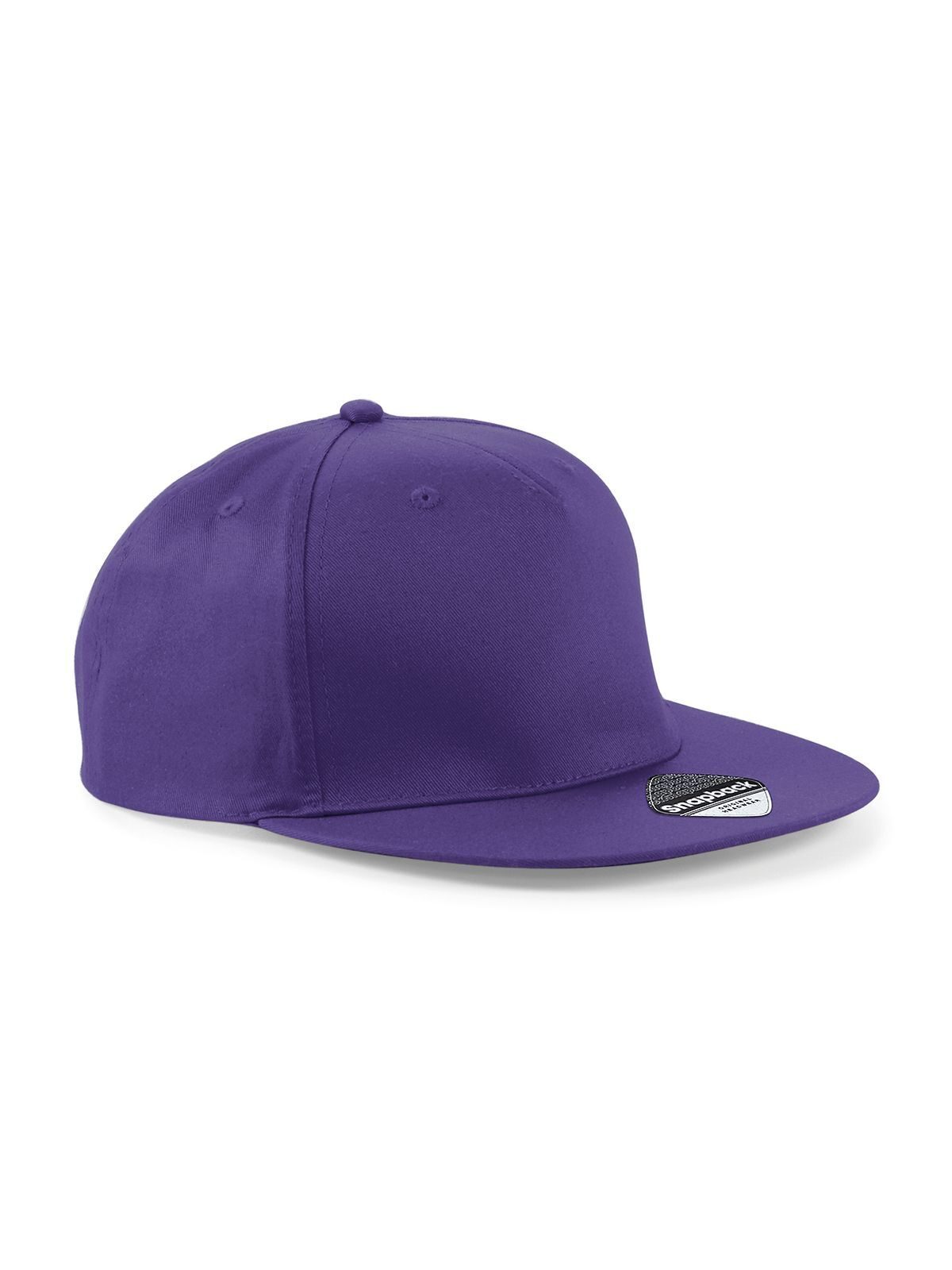 5 Panel Snapback Rapper Cap - purple