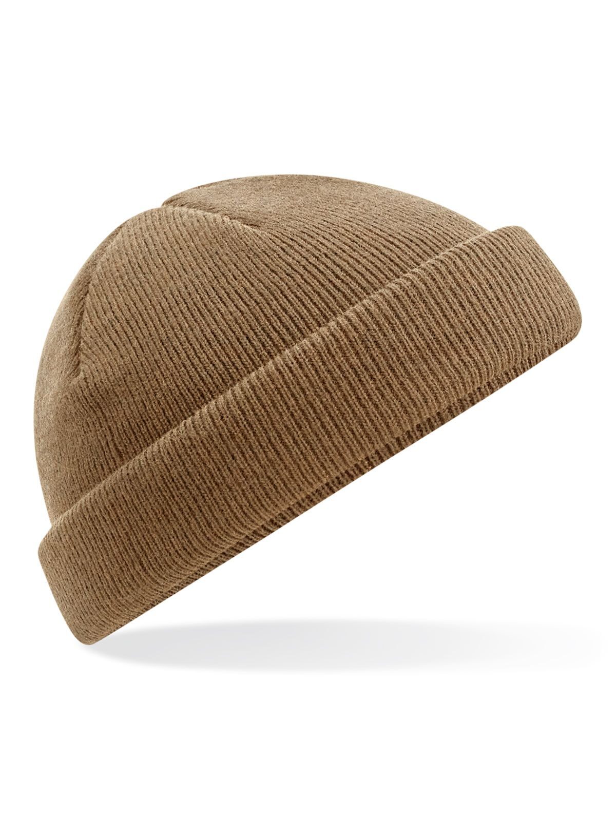Recycled Mini Fisherman Beanie - Biscuit