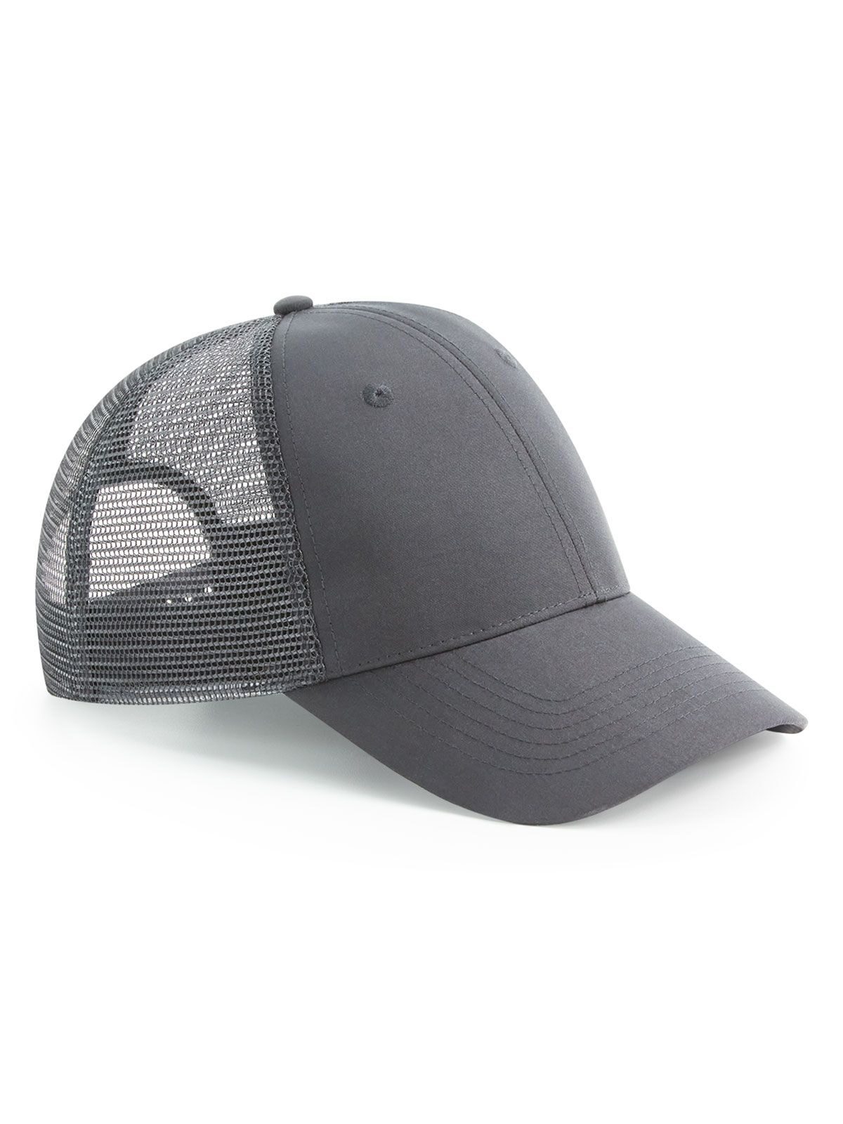 Recycled Urbanwear 6 Panel Snapback Trucker - Graphite grey