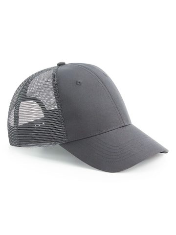 Recycled Urbanwear 6 Panel Snapback Trucker - GRAPHITE GREY
