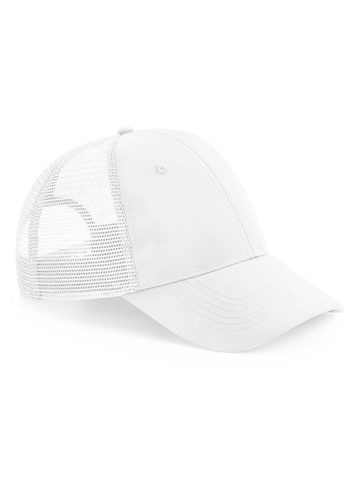 Recycled Urbanwear 6 Panel Snapback Trucker - WHITE