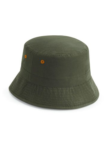 Recycled Polyester Bucket Hat - OLIVE GREEN