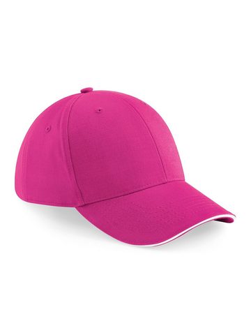 Athleisure 6 Panel Cap - FUCHSIA-WHITE