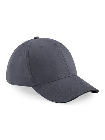 Athleisure 6 Panel Cap - GRAPHITE GREY-BLACK