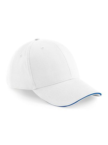 Athleisure 6 Panel Cap - WHITE-BRIGHT ROYAL