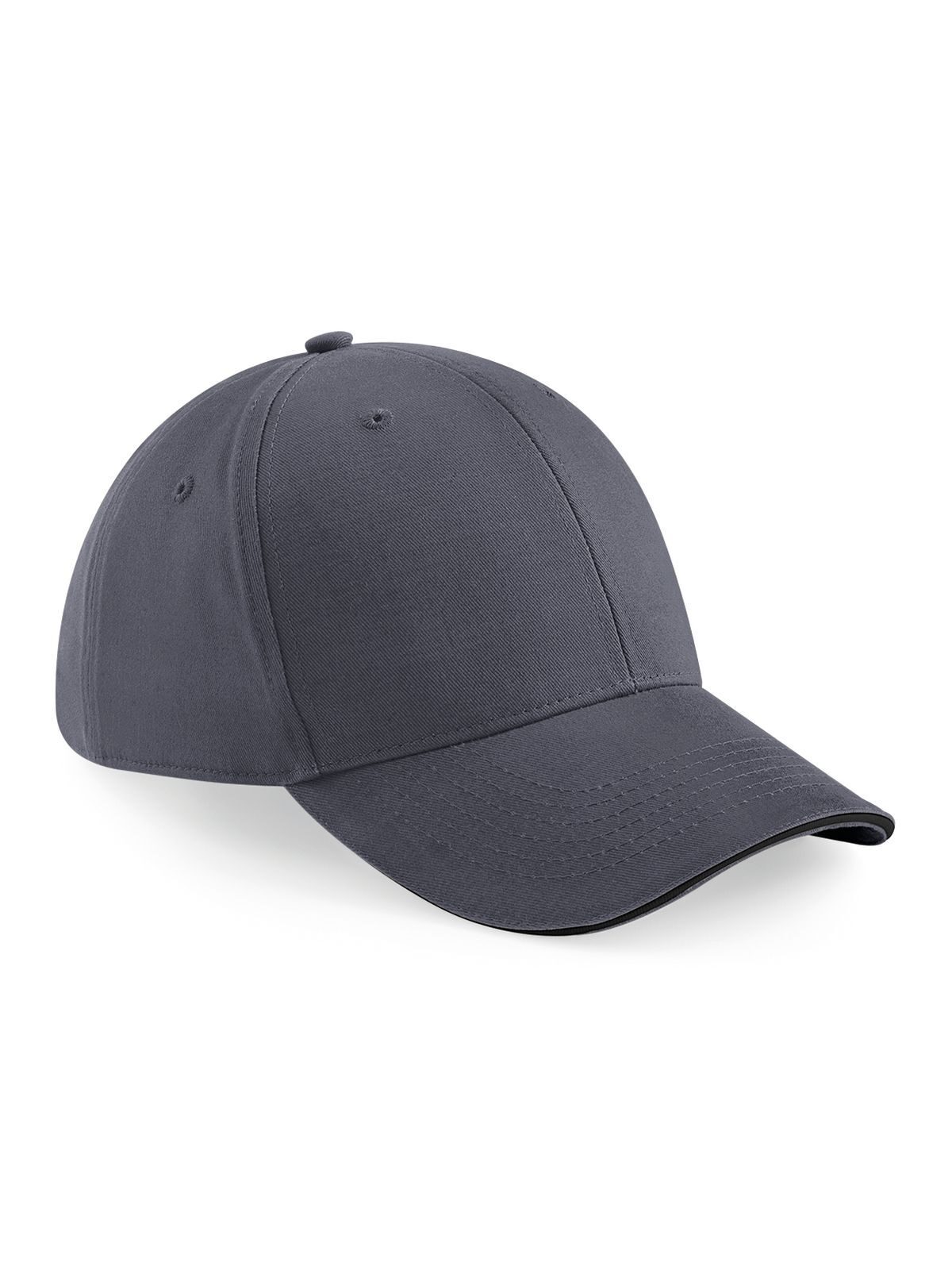 Athleisure 6 Panel Cap - Black/Grey