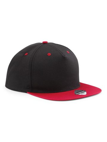 5 Panel Contrast Snapback - BLACK-CLASSIC RED