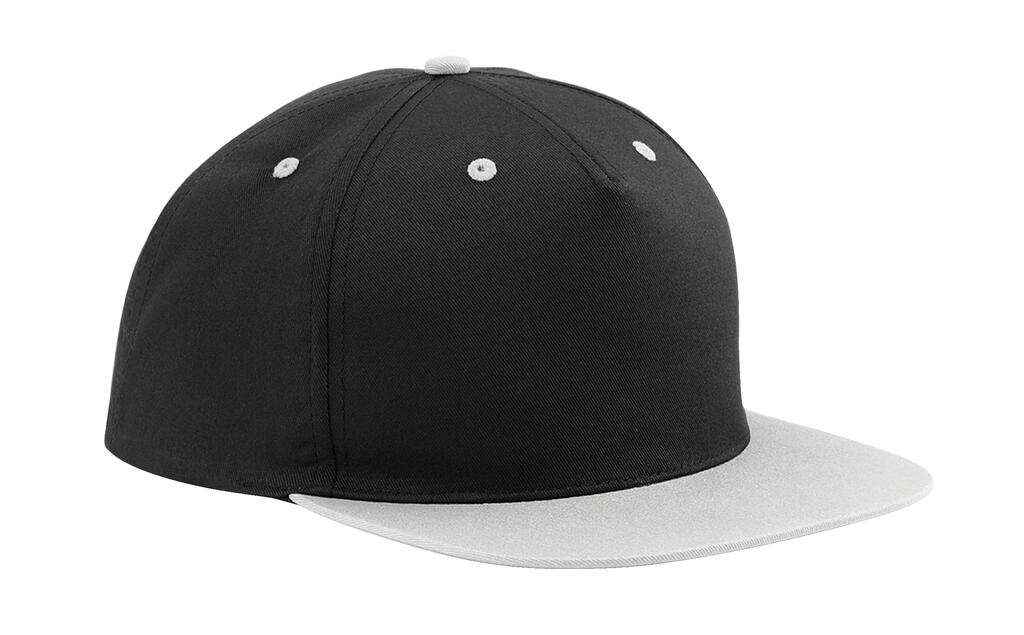 5 Panel Contrast Snapback - Black Grey