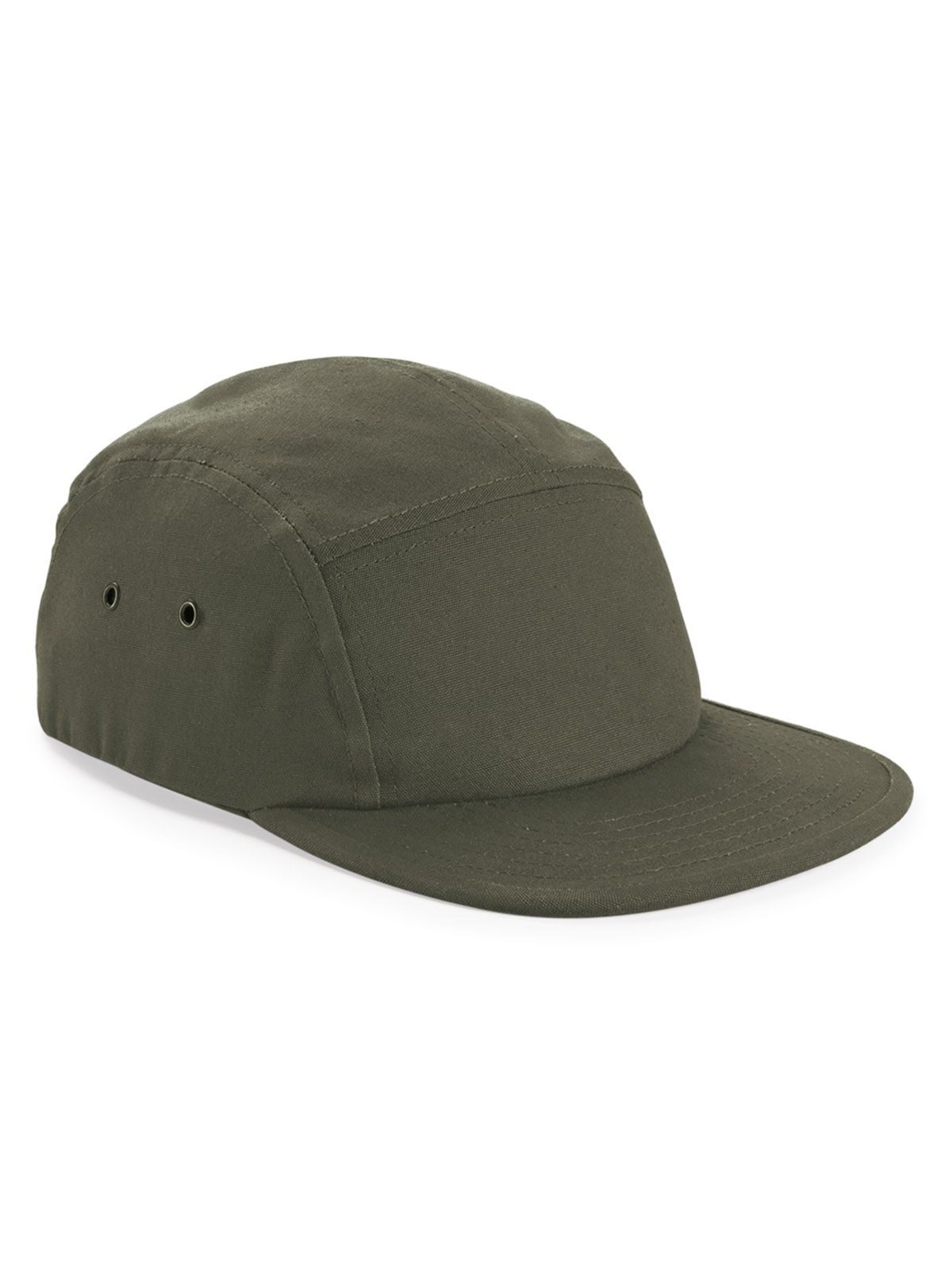 Canvas 5 Panel Camper Cap - Olive