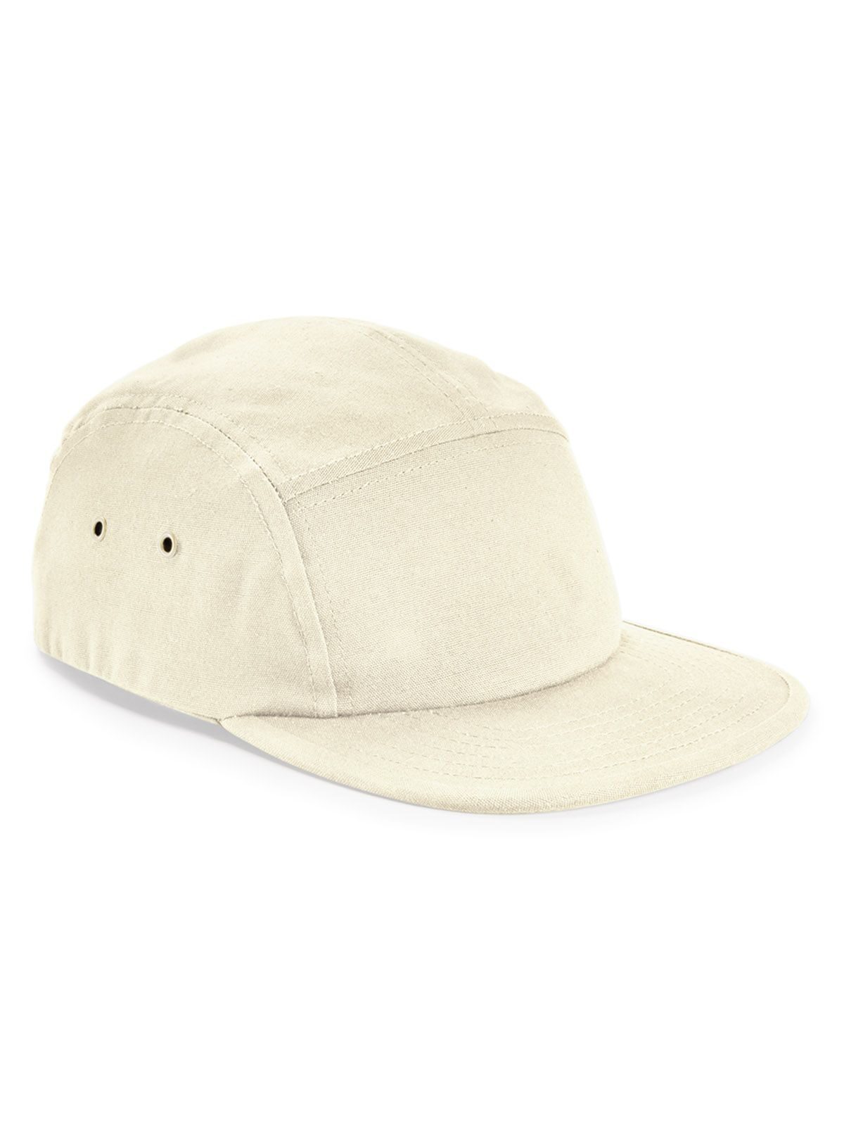 Canvas 5 Panel Camper Cap - Natural