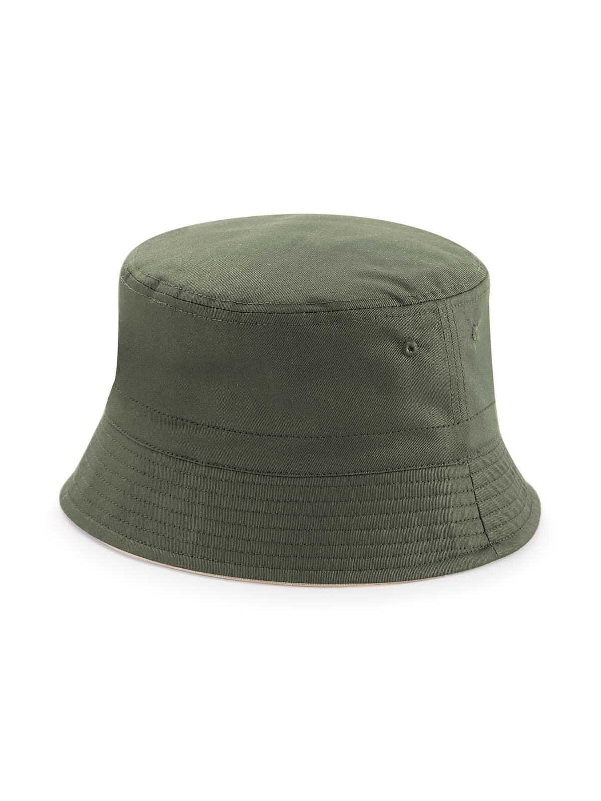 Reversible Bucket Hat - Olive green/stone