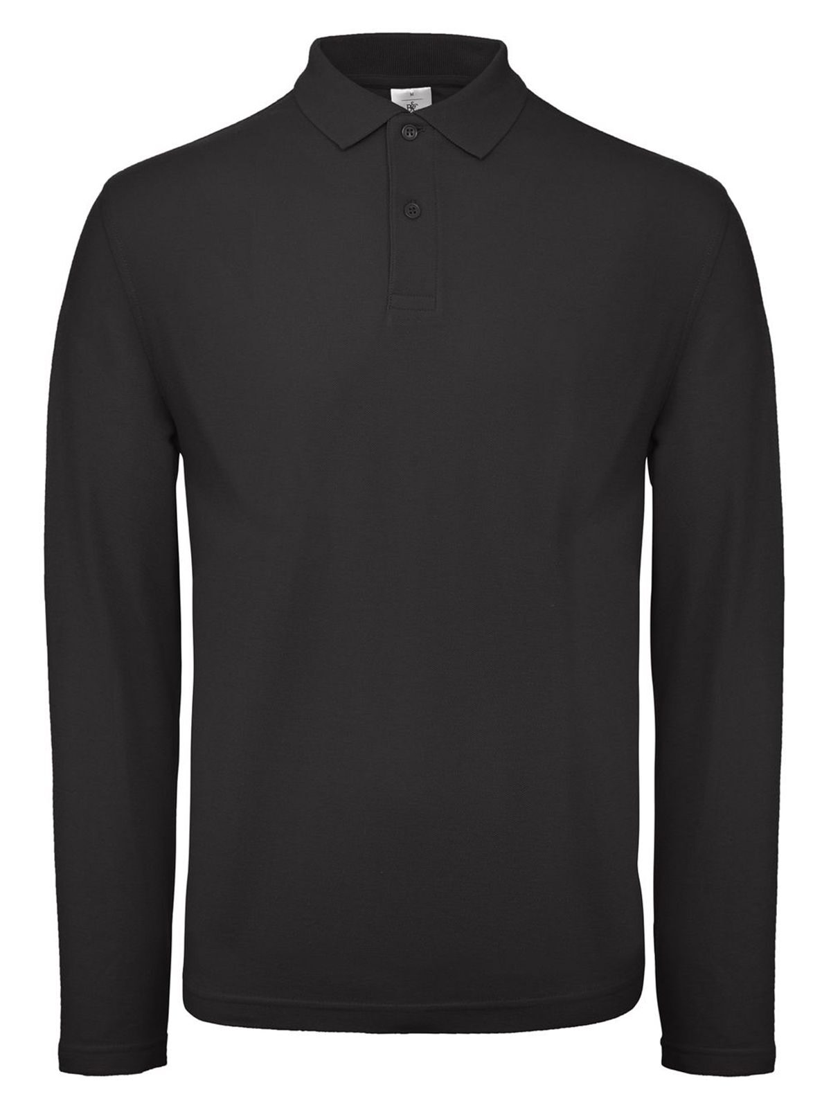 Men´s Long Sleeve Polo ID.001 - 002 - Black