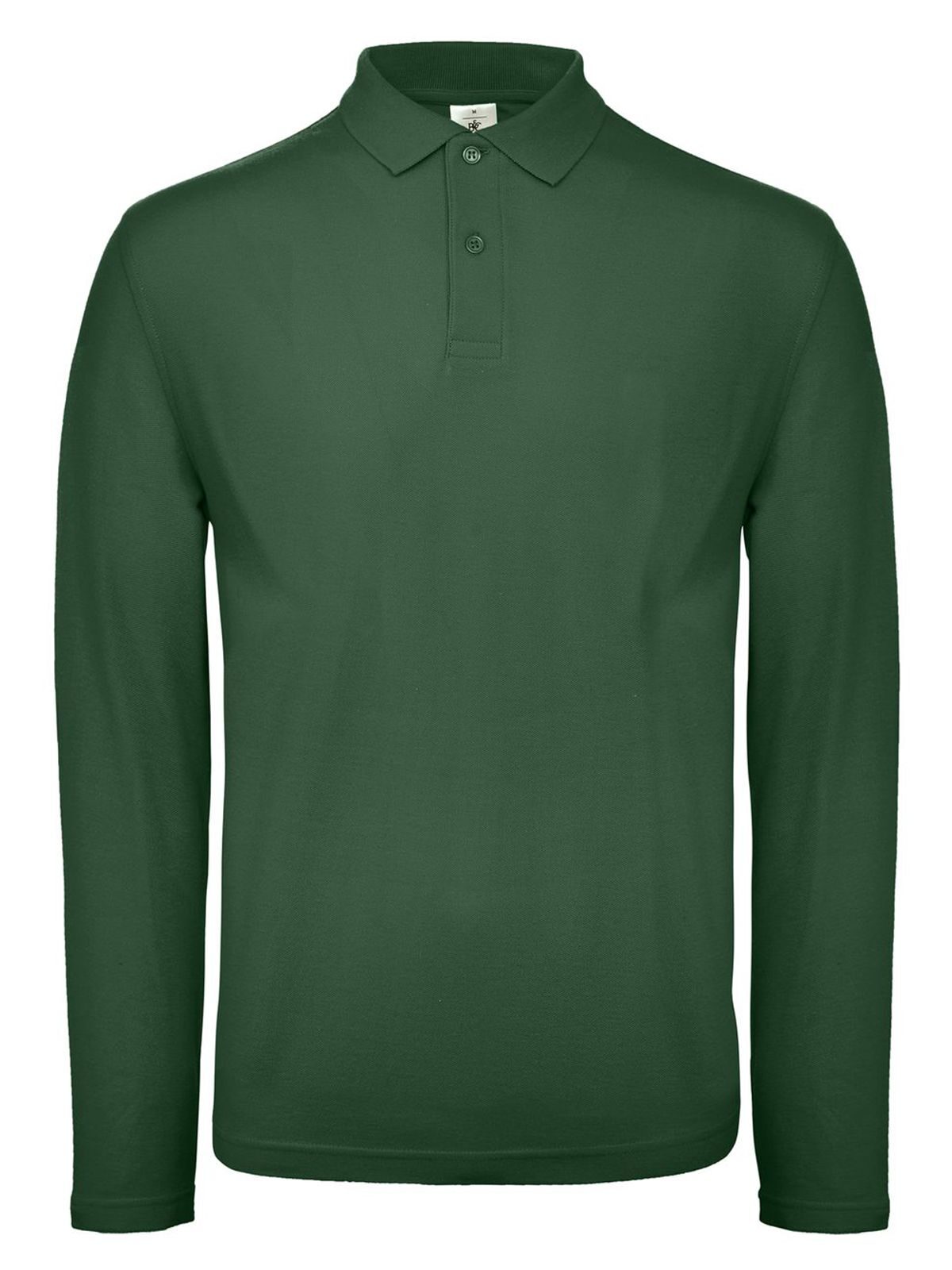 Men´s Long Sleeve Polo ID.001 - 540 - Bottle Green