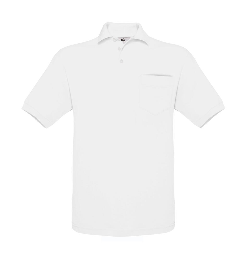 Unisex Polo Safran Pocket - 001 - White