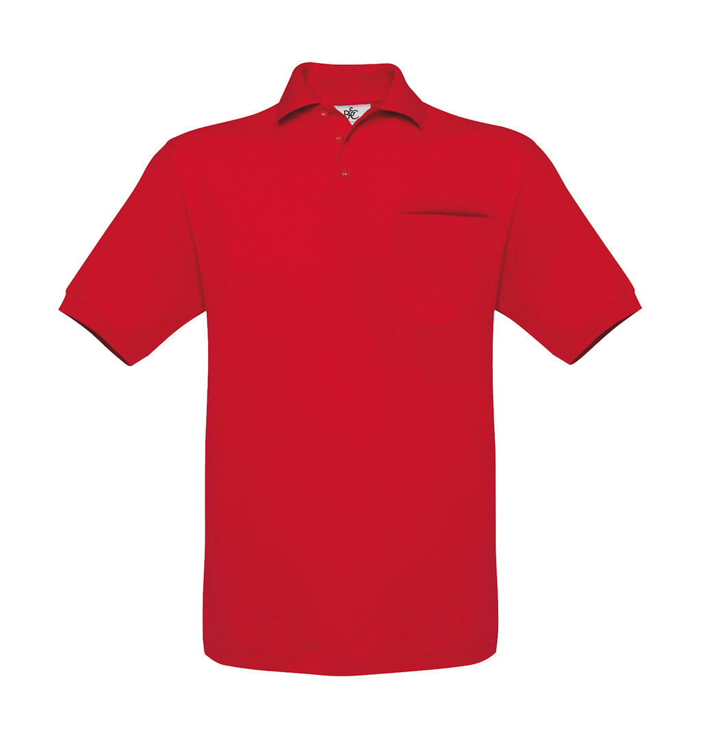 Unisex Polo Safran Pocket - 004 - Red