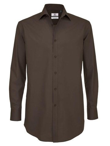Camicia uomo Black Tie LSL/men Shirt - 146 - Coffee Bean