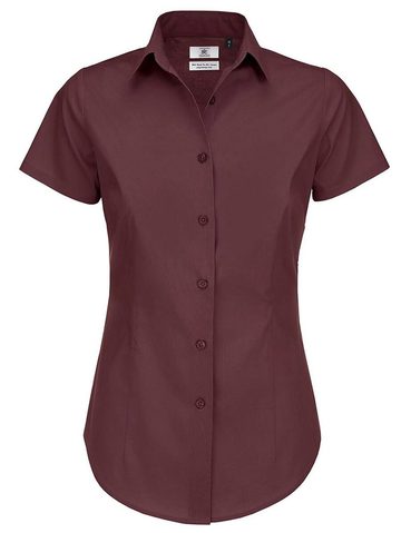 Camicia donna SSL Poplin Black Tie Elastane - 365 - Luxurious Red